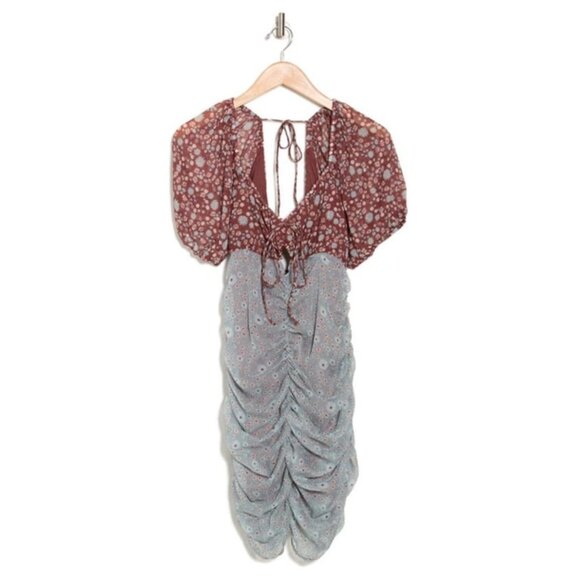 New FREE PEOPLE X Revolve Tessa Dress In Grey size S - Picture 4 of 11